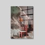 Wallity Cuadro decorativo de cristal templado Banksy 1888 - 70 x 100 cm
